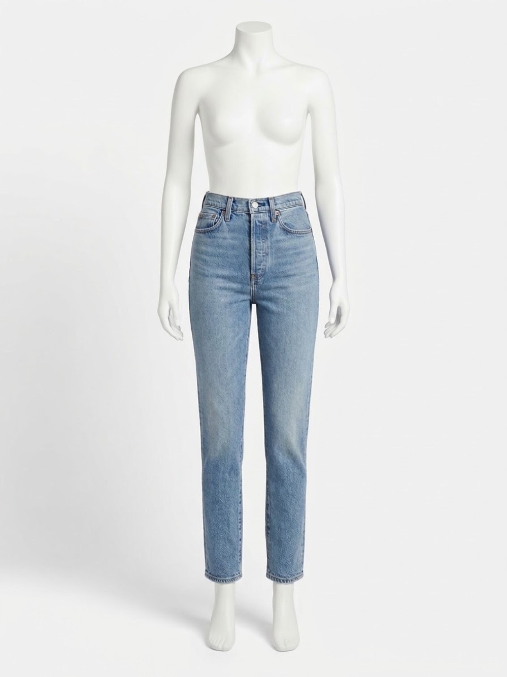 Levi's Women's Wedgie Straight Leg Jeans in Light Medium Blue Wash Dance Around